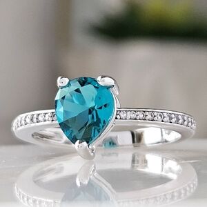 Teardrop Turquoise Gemstone ring, Charmed Aroma